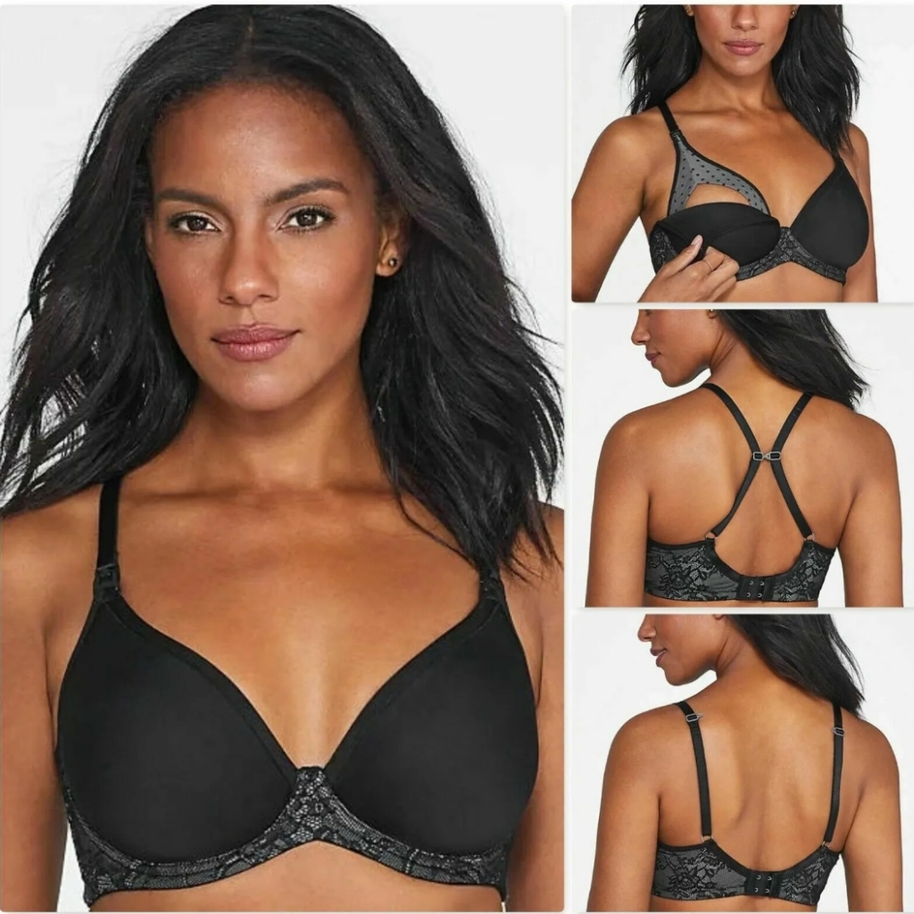 Nwot Cake Lingerie Waffles Spacer Maternity & Nursing Bra Black 34b